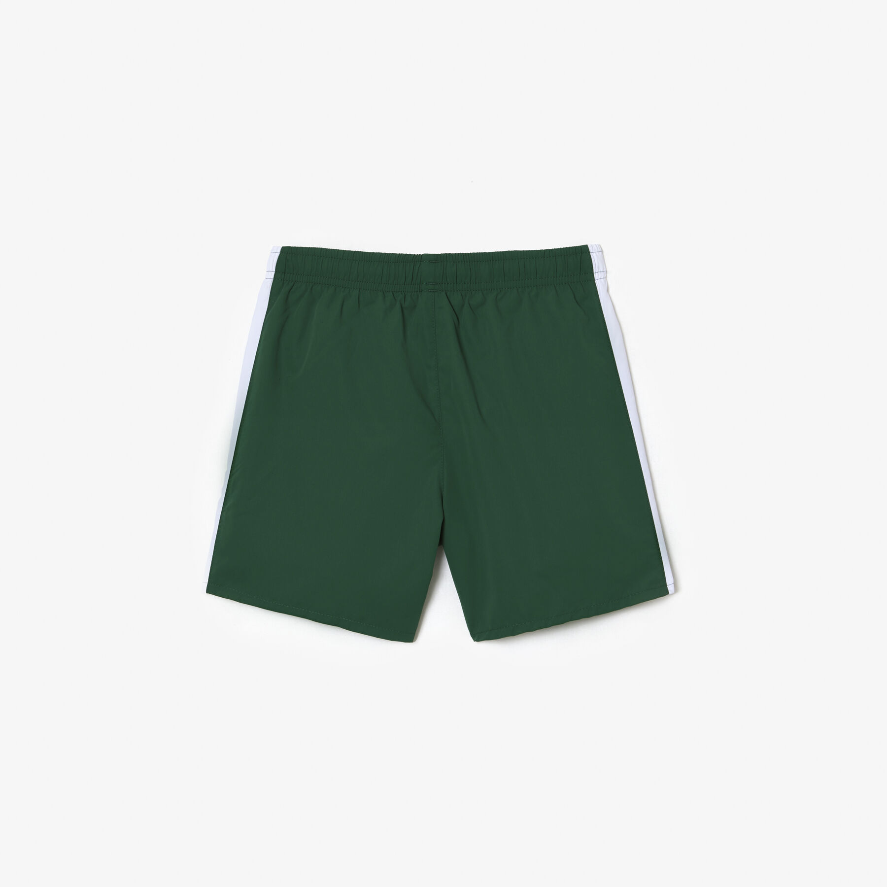 boy s lacoste x netflix contrast badge swim trunks