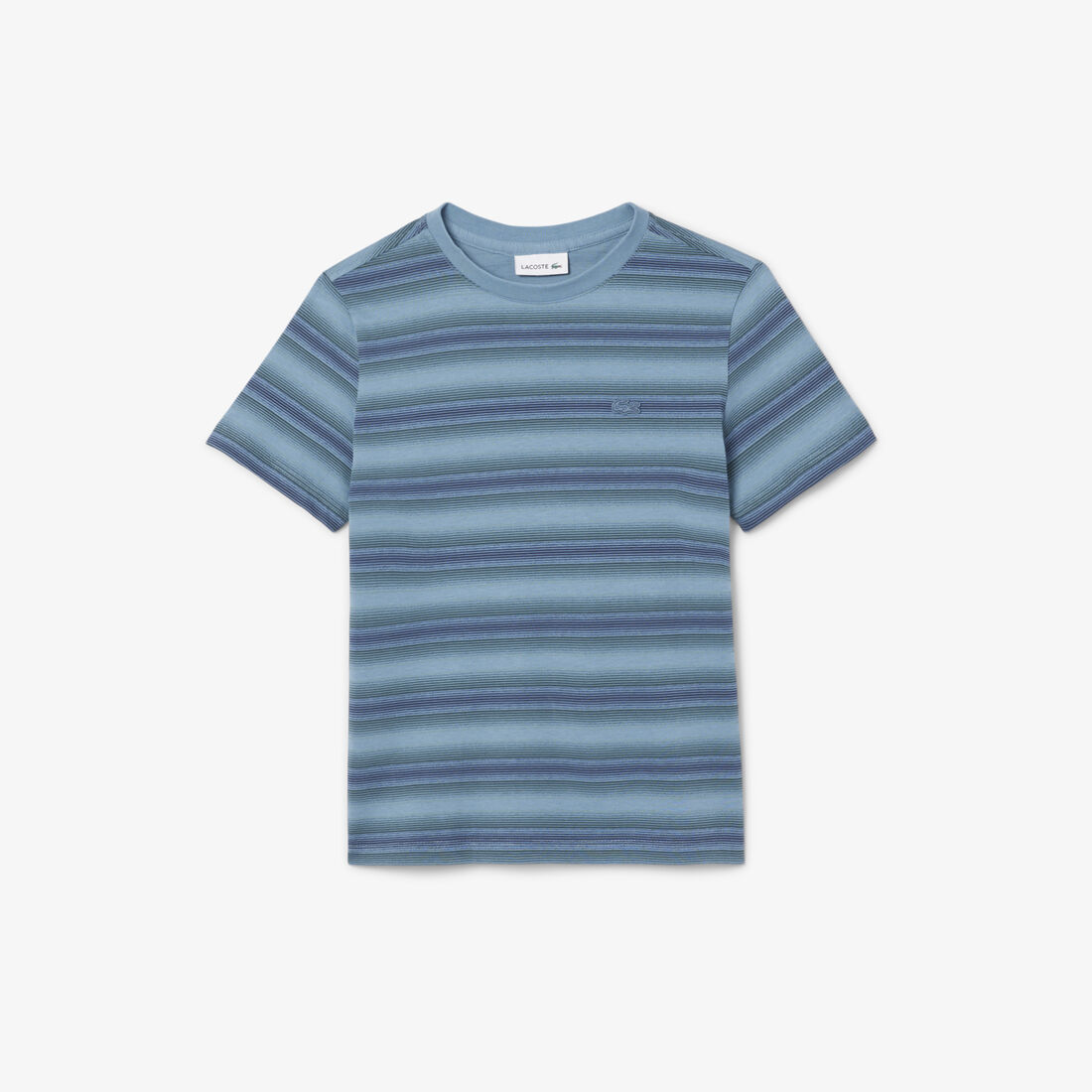 Striped Print Cotton T-shirt Striped Print Cotton T-shirt