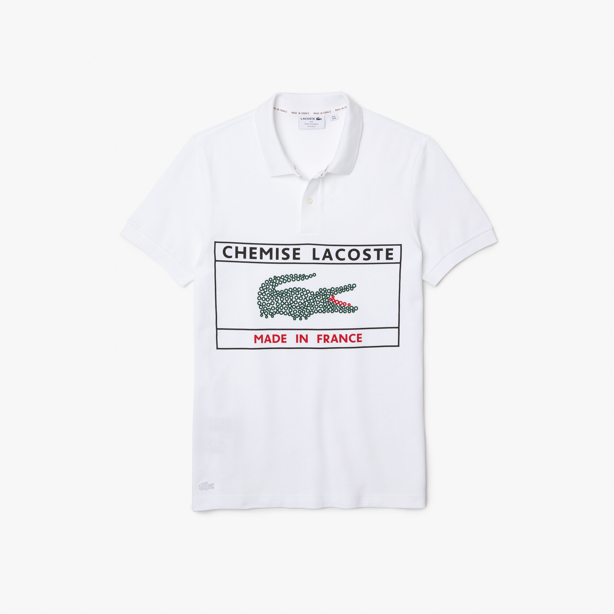 Buy Men s Lacoste Made in France Regular Fit Organic Cotton Polo Shirt Lacoste SA