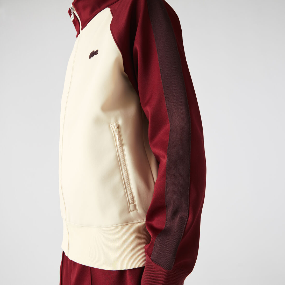 سويت شيرت رجالي من مزيج القطن بياقة عالية وسحاب سويت شيرت رجالي من مزيج القطن بياقة عالية وسحاب