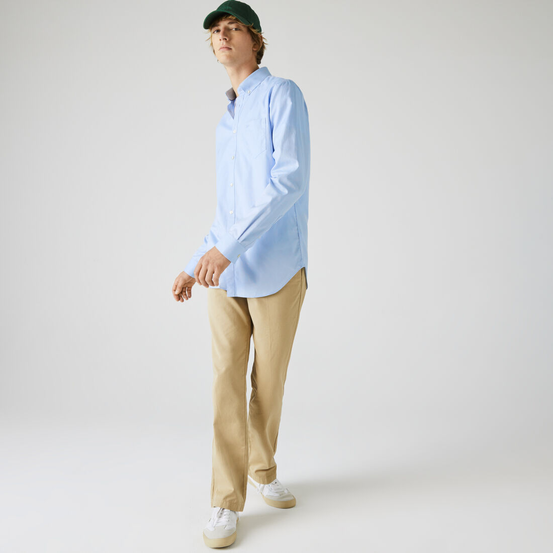 Men's Regular Fit Cotton Mini Pique Shirt