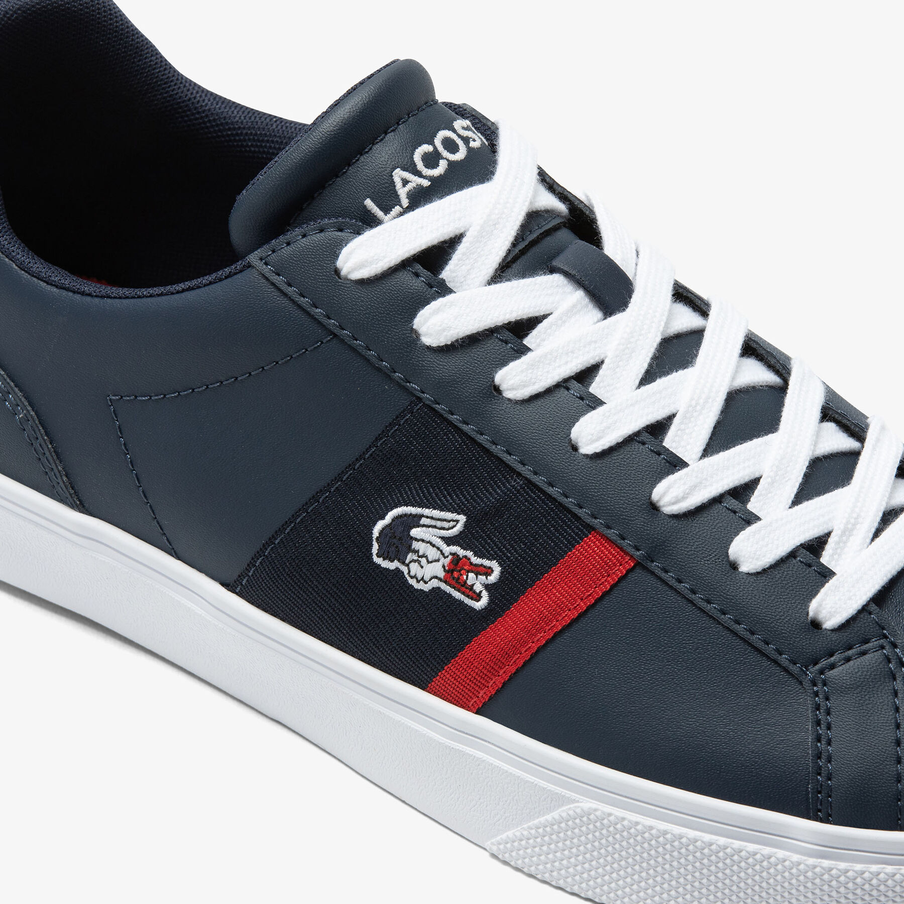 Men's Lacoste Lerond Pro Leather Tricolour Trainers men s lacoste lerond pro leather tricolour trainers