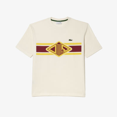 Men’s Lacoste Round Neck Loose Fit Printed T-shirt