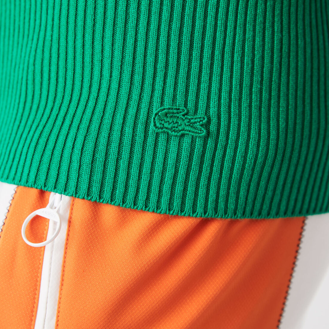 بلوزة لاكوست بلا أكمام من نسيج مضلع بدون حياكة للنساء بلوزة لاكوست بلا أكمام من نسيج مضلع بدون حياكة للنساء