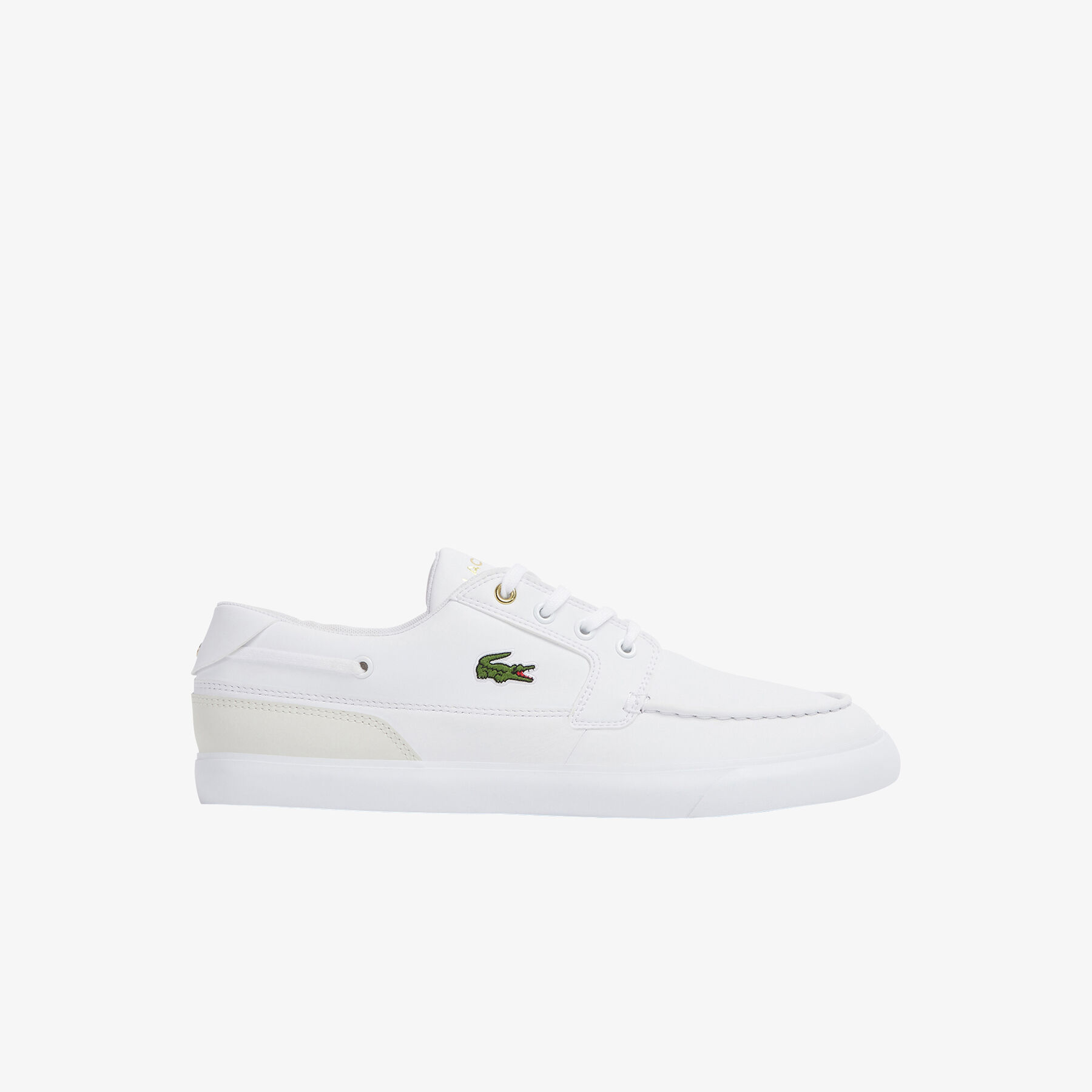 lacoste men s bayliss deck leather and synthetic boat shoes