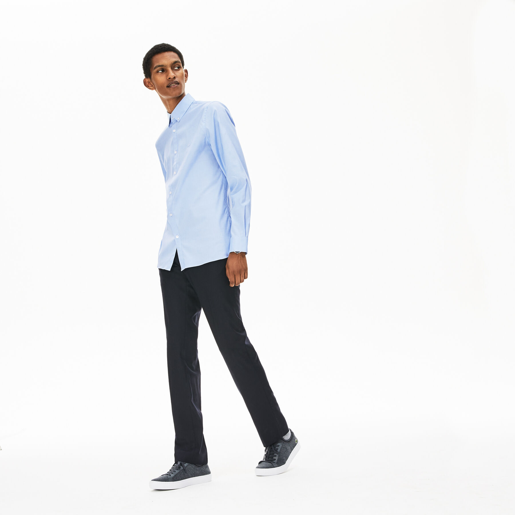 Men's Slim Fit Stretch Cotton Shirt lacoste men s slim fit stretch cotton shirt
