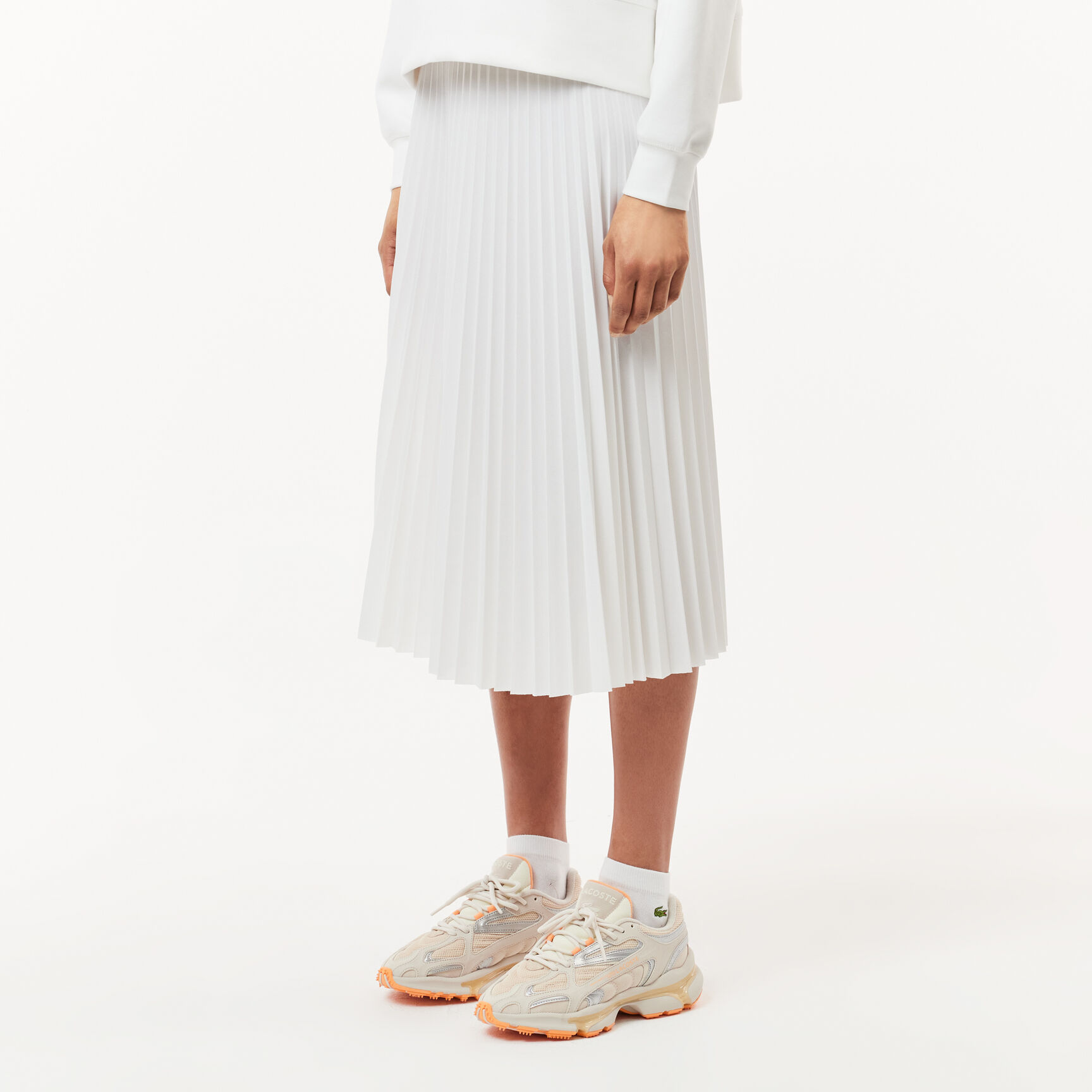 تنورة نسائية بطيات بخصر مطاطي