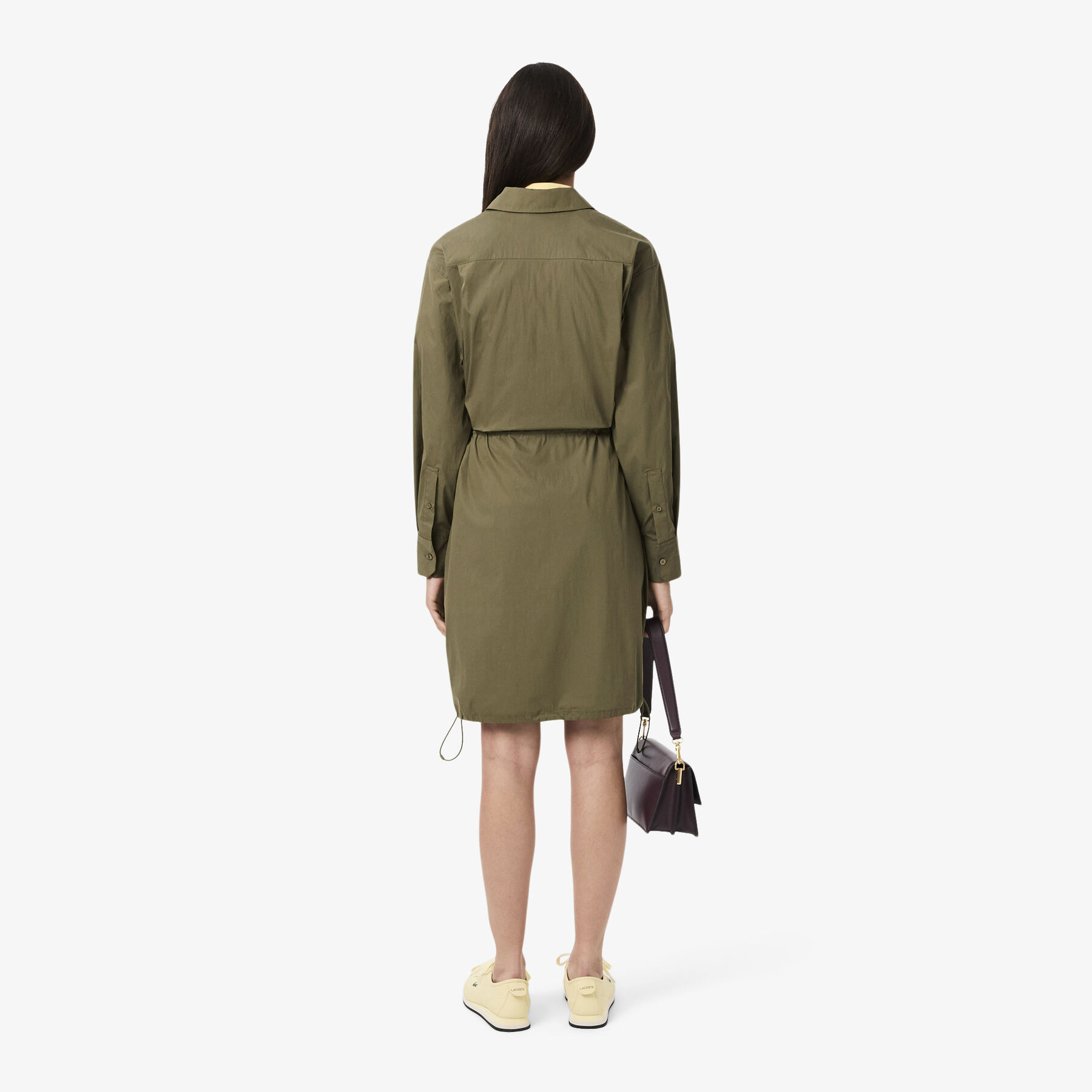 Oversized Cotton Zip Front Shirt Dress lacoste oversized cotton zip front shirt dress