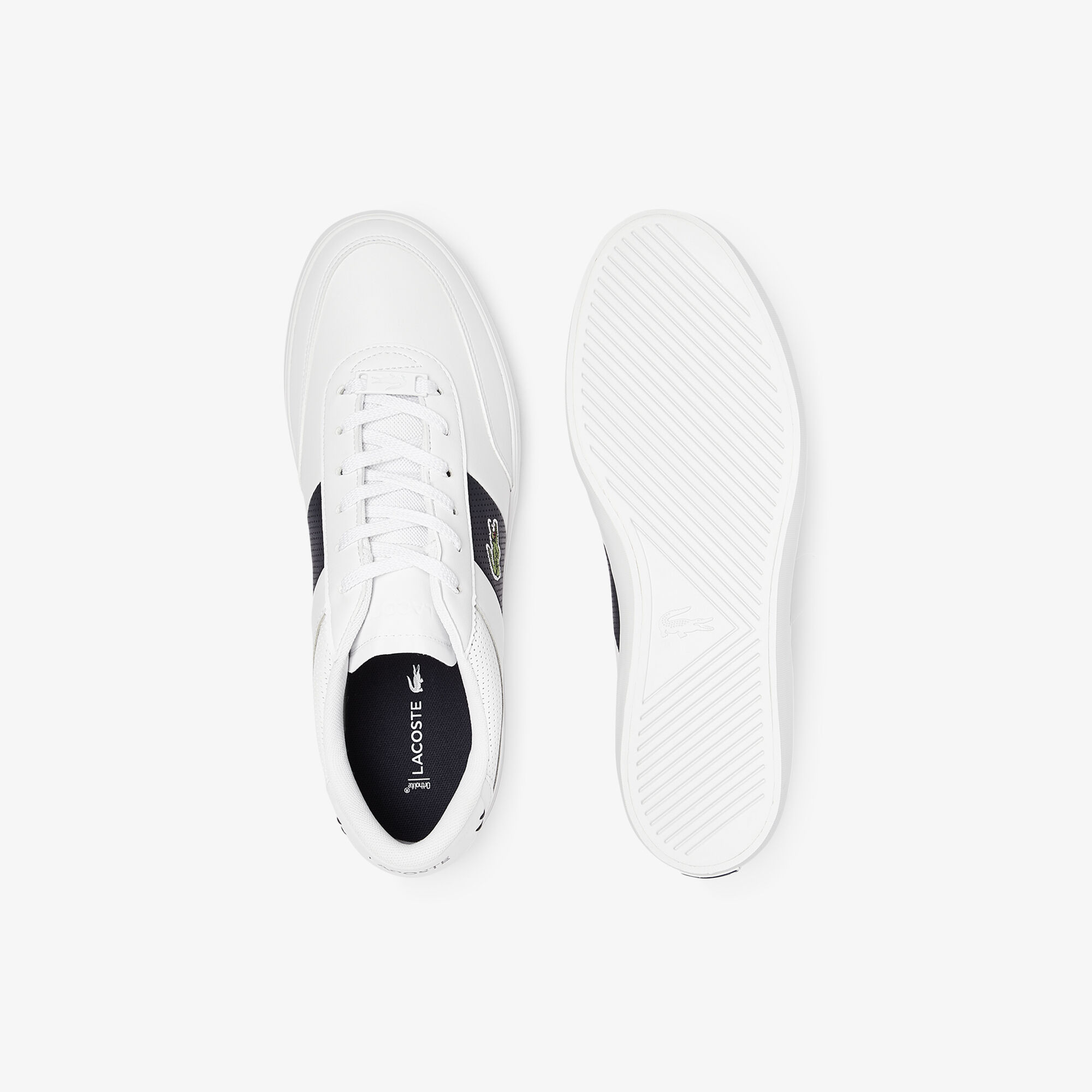 Men's Court-Master Leather and Synthetic Perforated Trainers