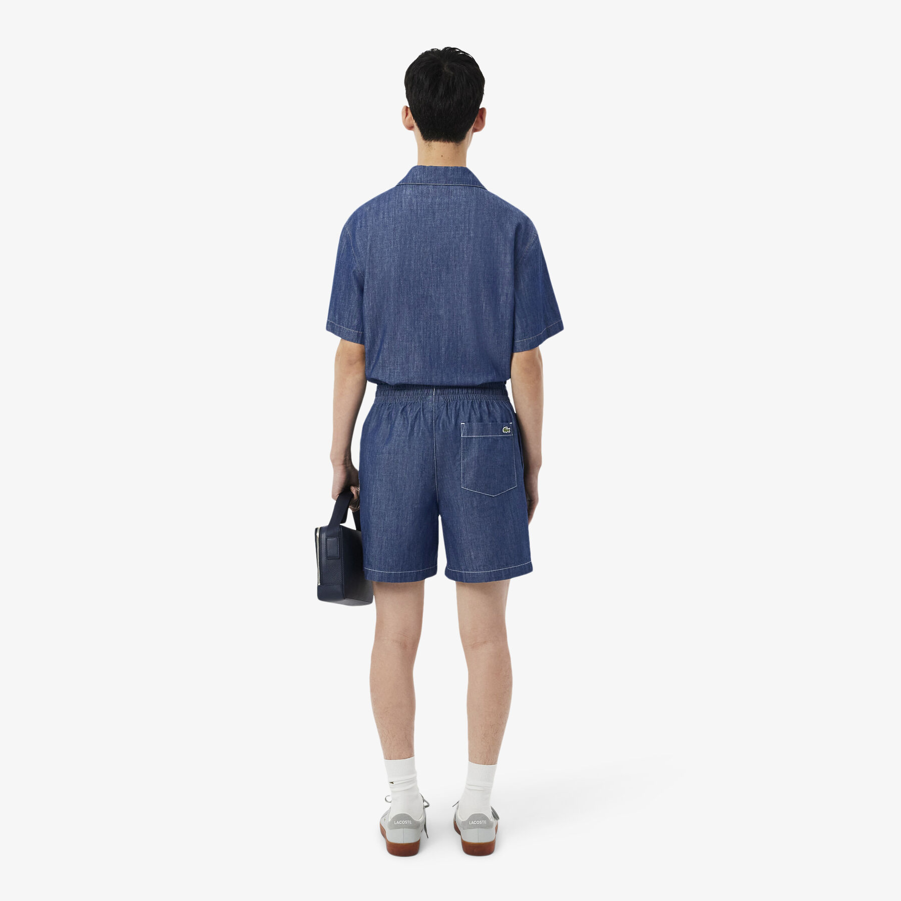 Relaxed Fit Denim Shorts lacoste relaxed fit denim shorts