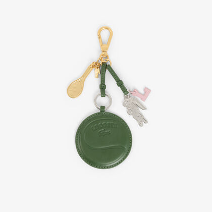 lacoste tennis racket mirror l charms key ring