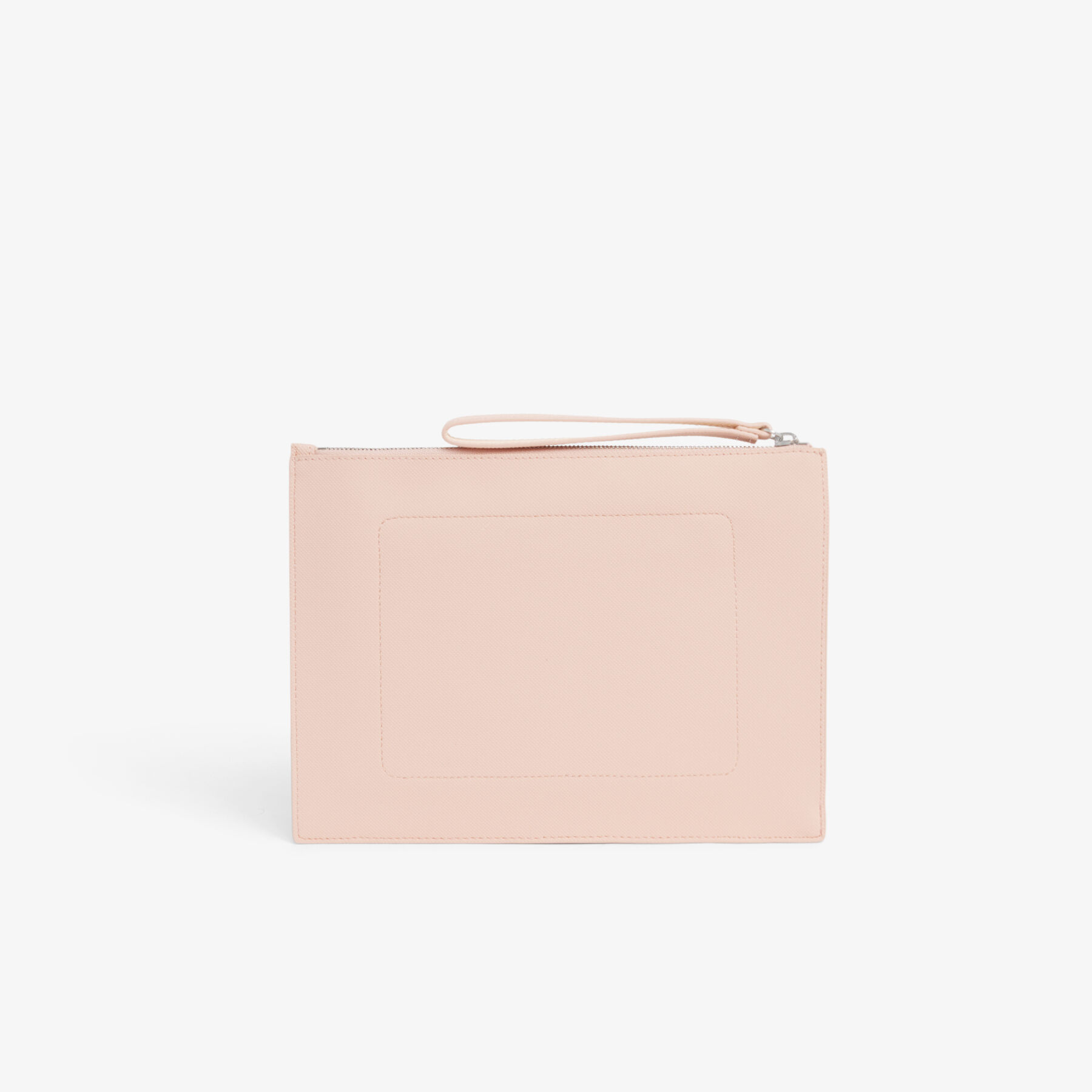 lacoste anna coated pique canvas pouch