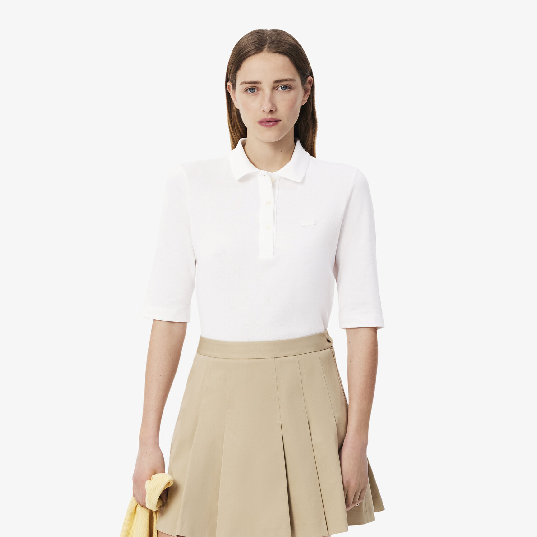 Women's Lacoste Slim Fit Supple Cotton Polo Shirt Women's Lacoste Slim Fit Supple Cotton Polo Shirt