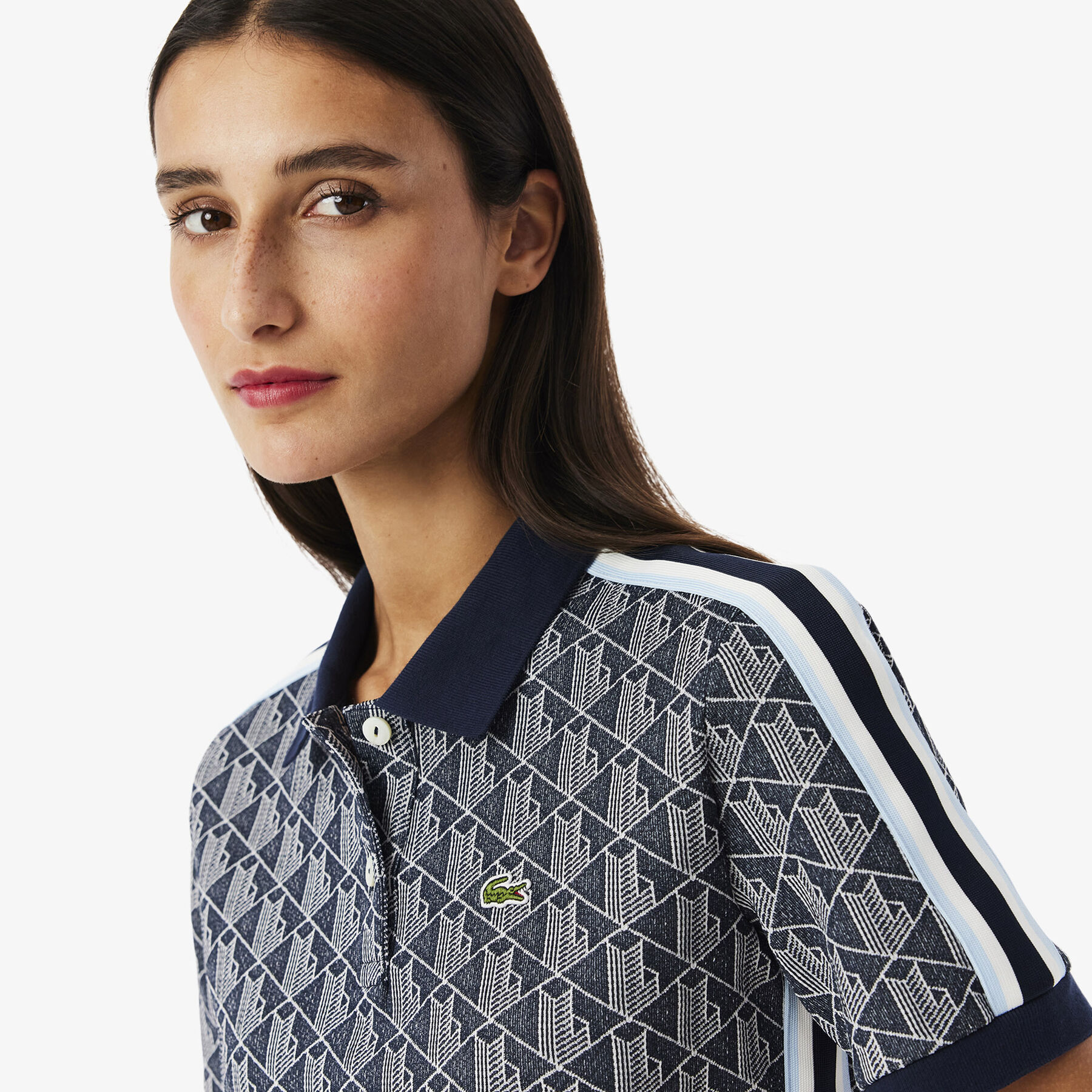 Slim Fit Monogram Jacquard Polo Shirt Slim Fit Monogram Jacquard Polo Shirt