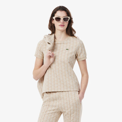 Slim Fit Monogram Jacquard T-shirt