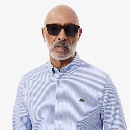 Men's Regular Fit Striped Cotton Shirt