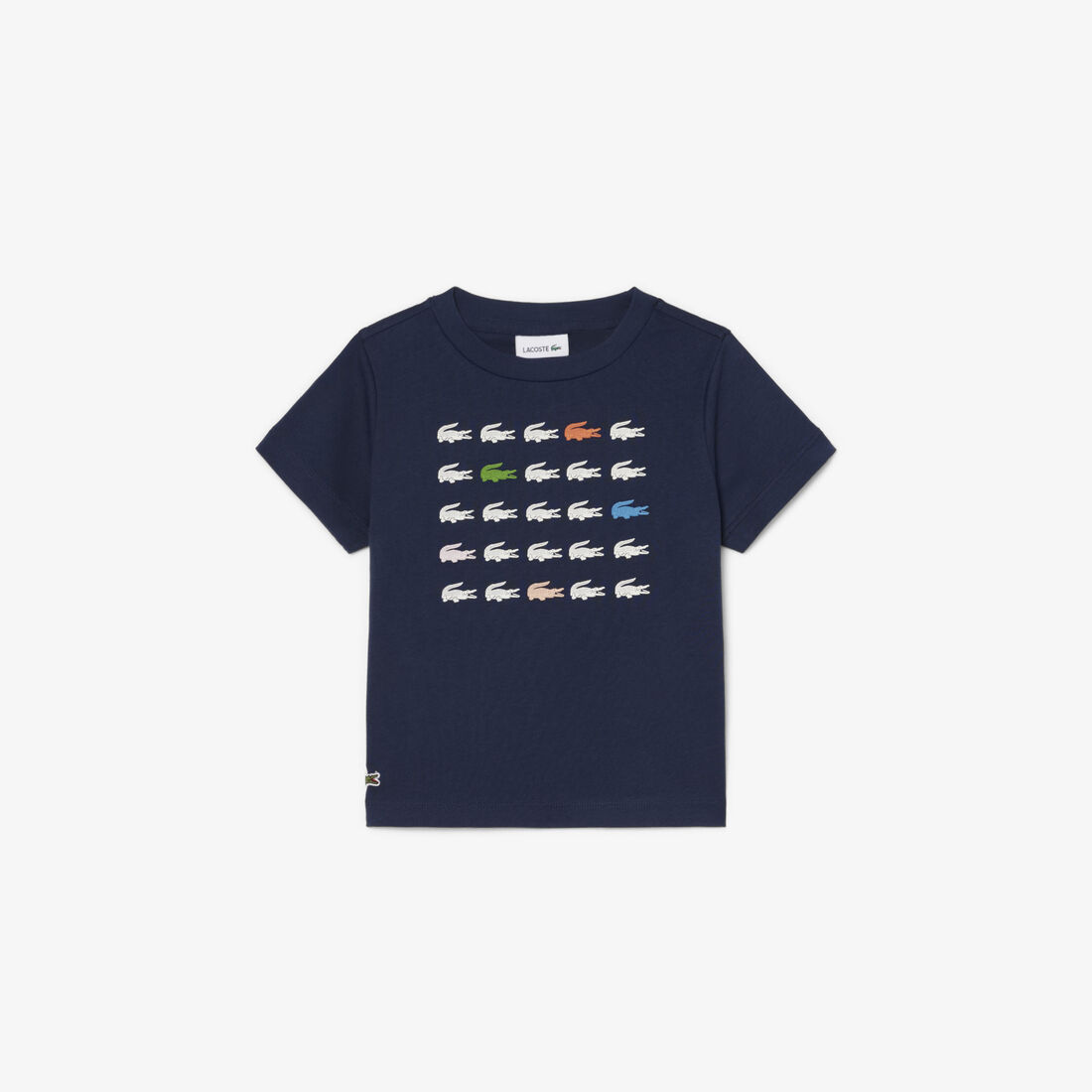 Crocodile Print Cotton T-shirt