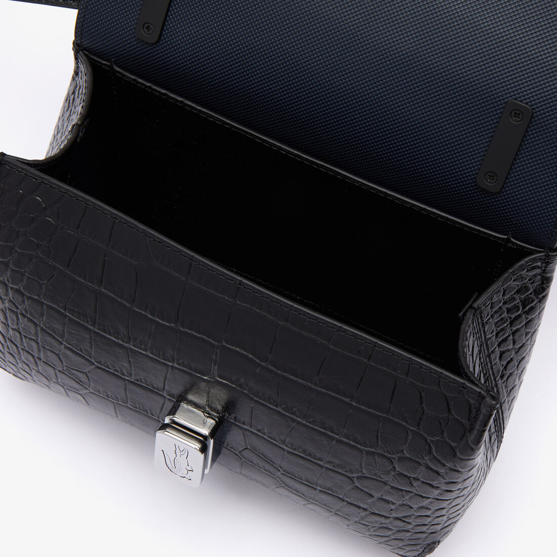 حقيبة يد أميليا جلد منقوش بمشبك معدني للنساء حقيبة يد أميليا جلد منقوش بمشبك معدني للنساء