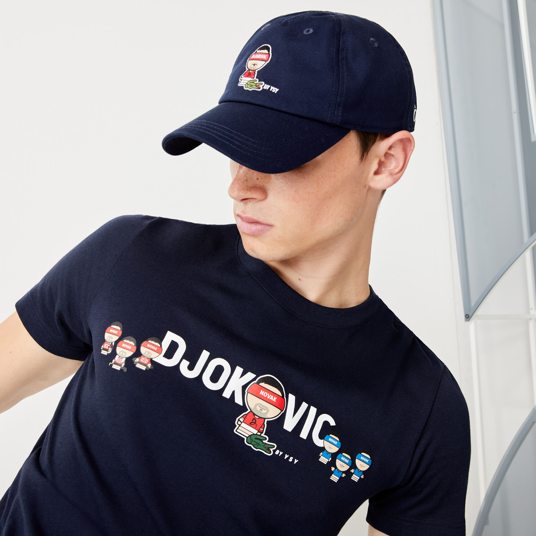 Men's Lacoste SPORT Collab Youssef SY Breathable Cotton T-shirt