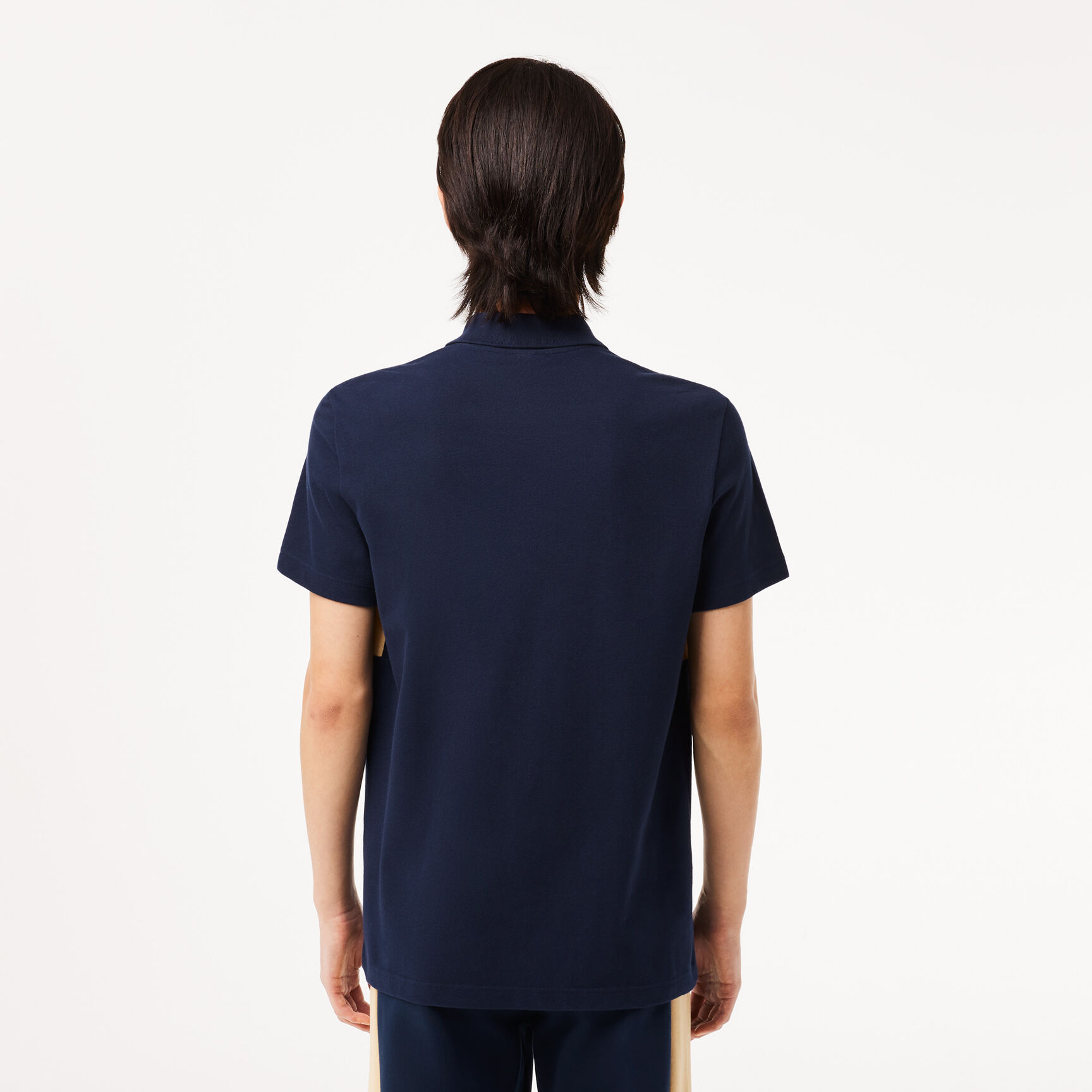 Regular Fit Stretch Pique Colourblock Polo Shirt