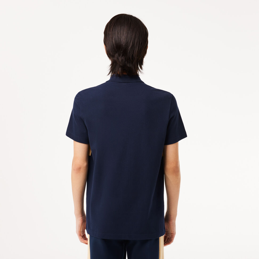 Regular Fit Stretch Pique Colourblock Polo Shirt Regular Fit Stretch Pique Colourblock Polo Shirt