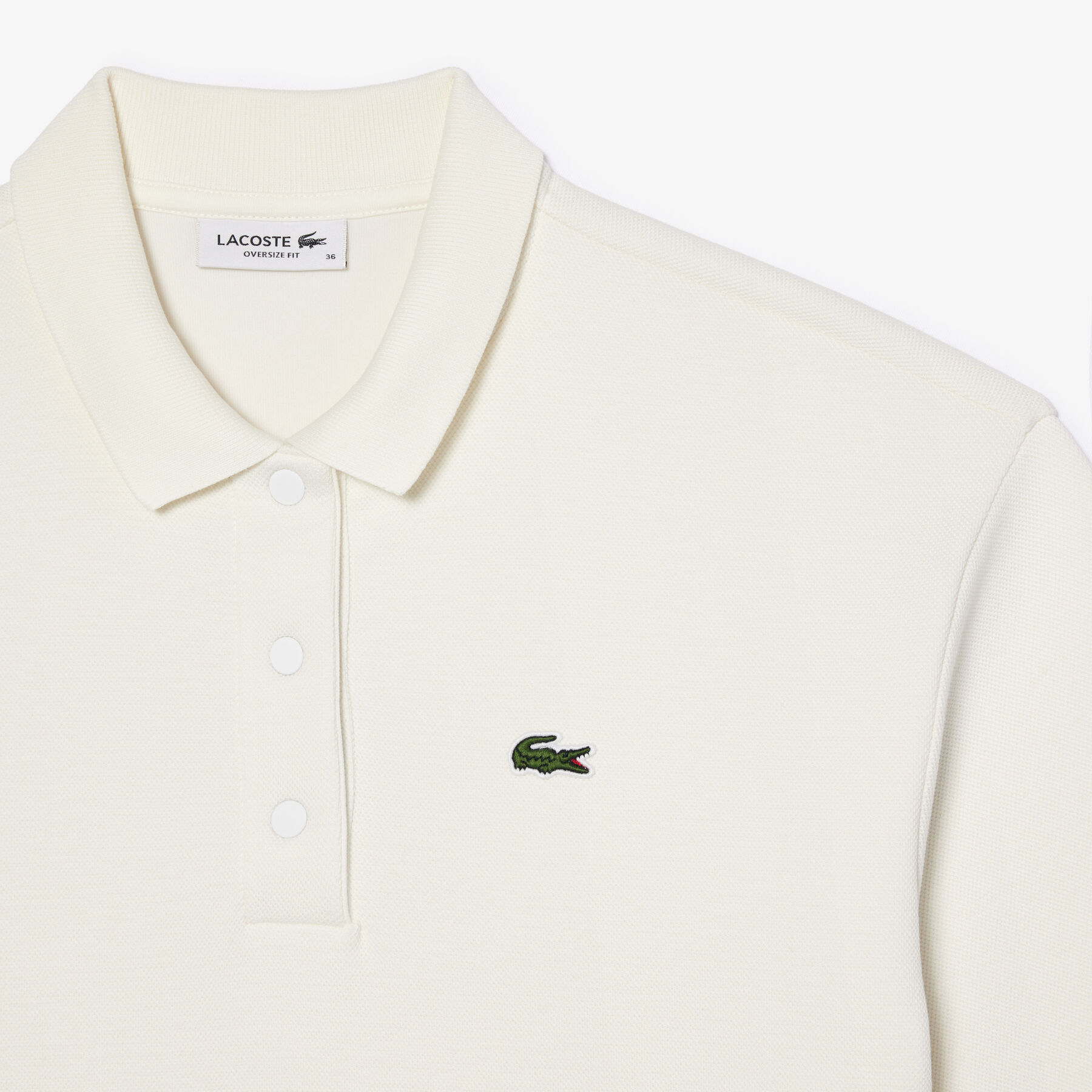 Double Sided Cotton Pique Oversized Polo Shirt lacoste double sided cotton pique oversized polo shirt