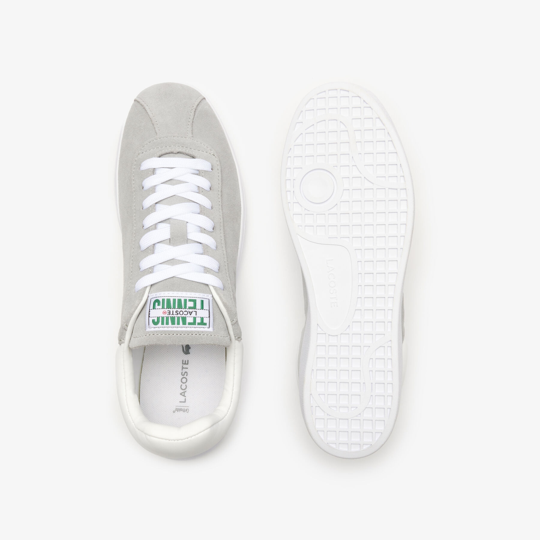 Men's Baseshot Translucent Sole Sneakers lacoste men s baseshot translucent sole sneakers