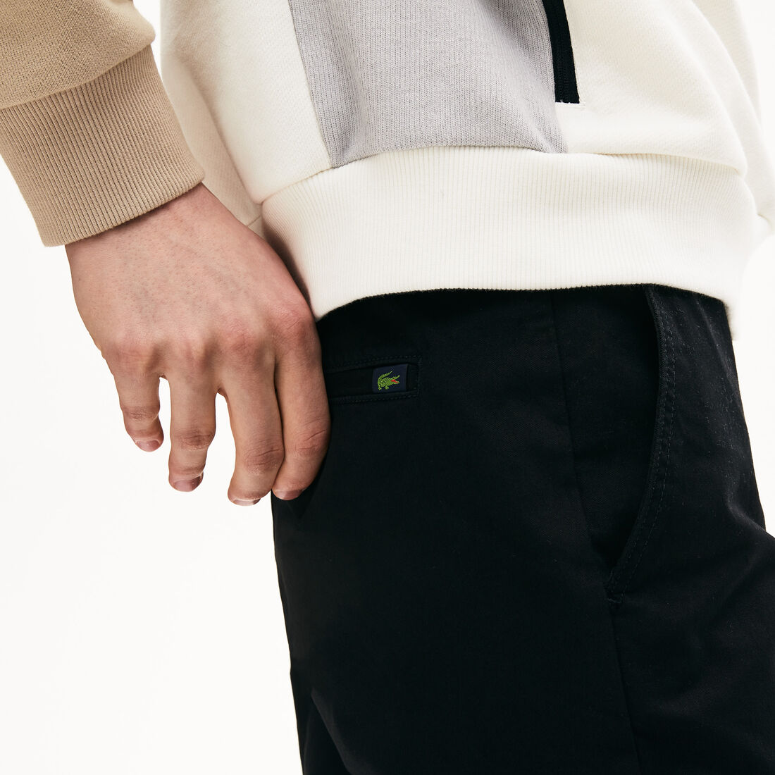 بنطال التشينو من الجبردين المرن بقصة ضيقة للرجال بنطال التشينو من الجبردين المرن بقصة ضيقة للرجال