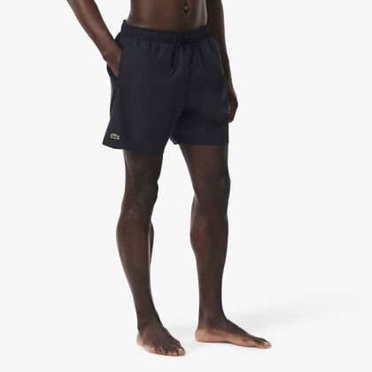 Mid Length Monochrome Swim Trunks