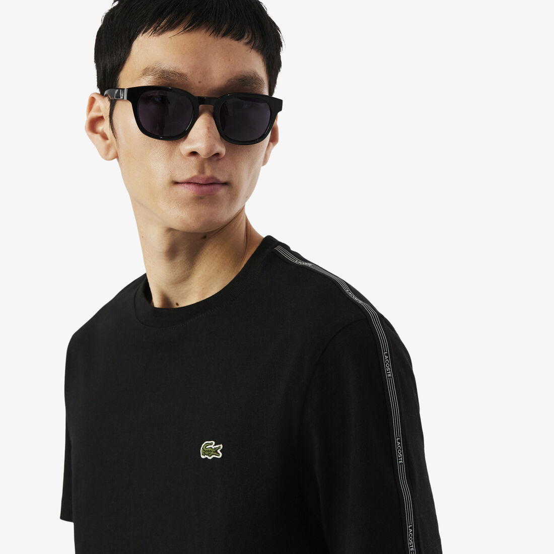 Branded Stripe Band T-shirt lacoste branded stripe band t shirt