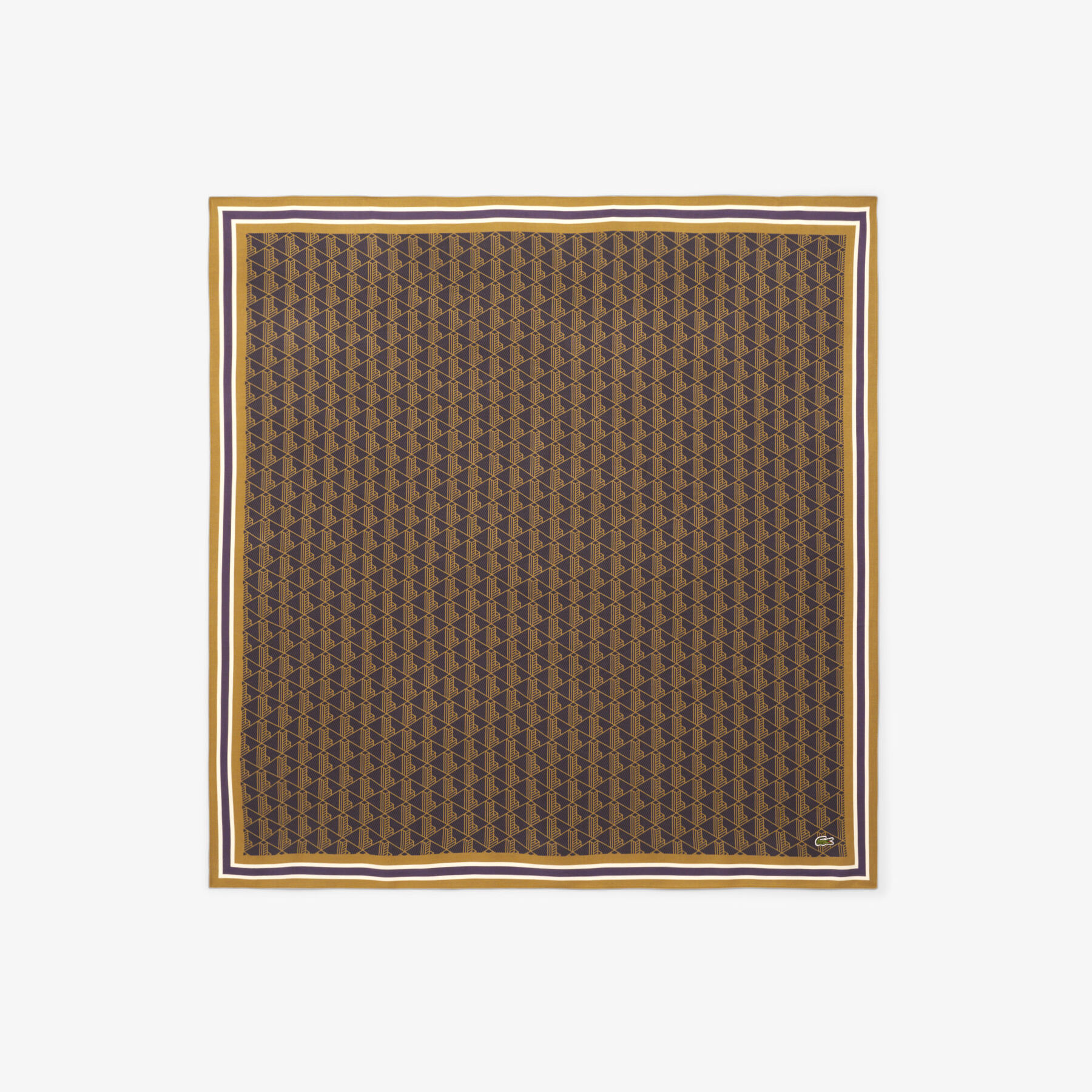 Monogram Print Scarf lacoste monogram print scarf