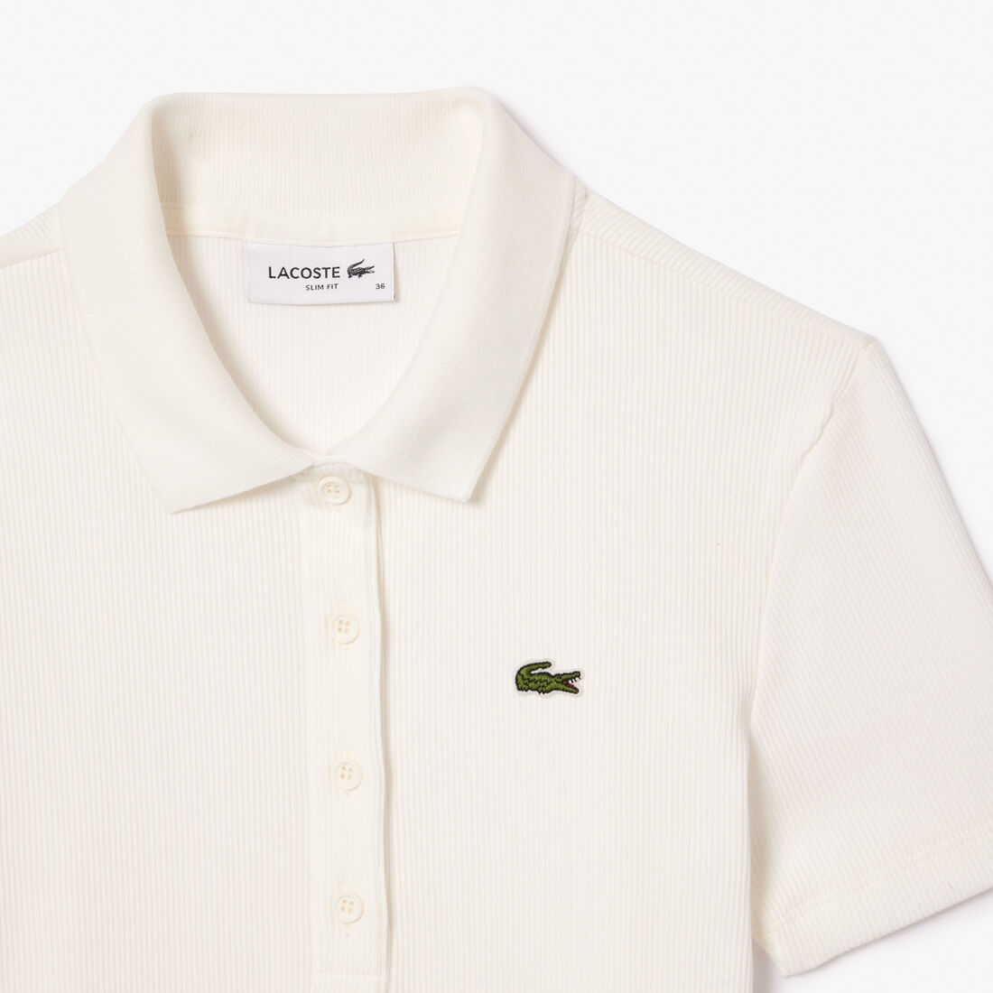 تيشيرت بولو L.12.D بقصة ضيقة من القطن المضلع تيشيرت بولو L.12.D بقصة ضيقة من القطن المضلع