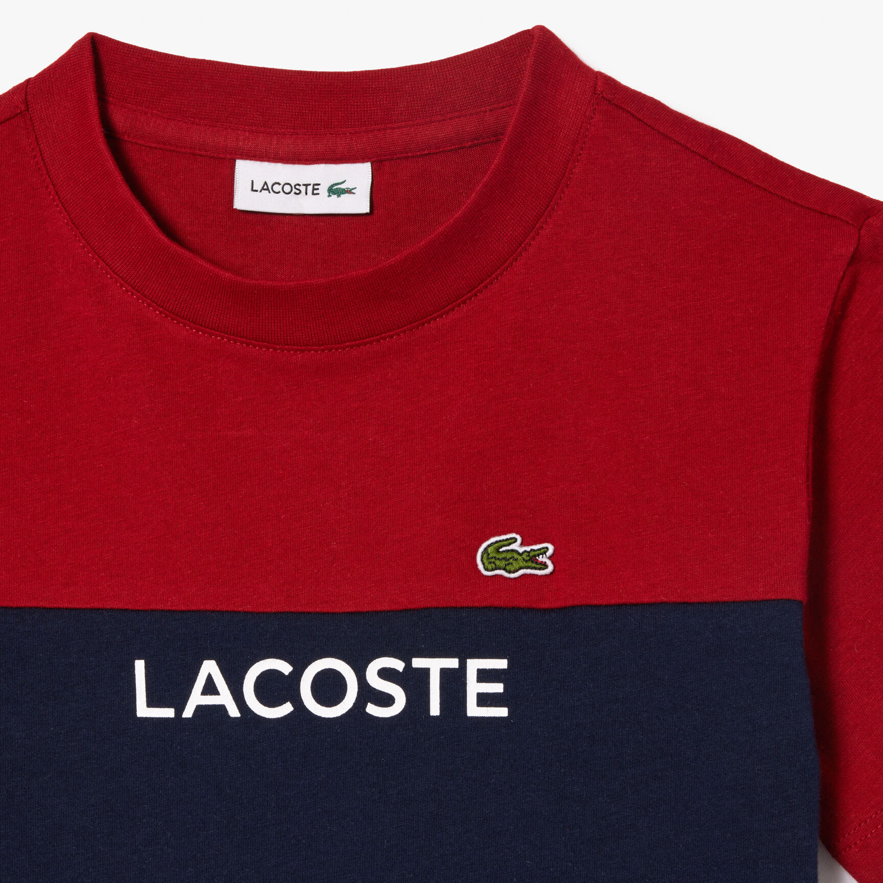 Kids' Lacoste Colourblock Organic Cotton Jersey T-shirt Kids' Lacoste Colourblock Organic Cotton Jersey T-shirt