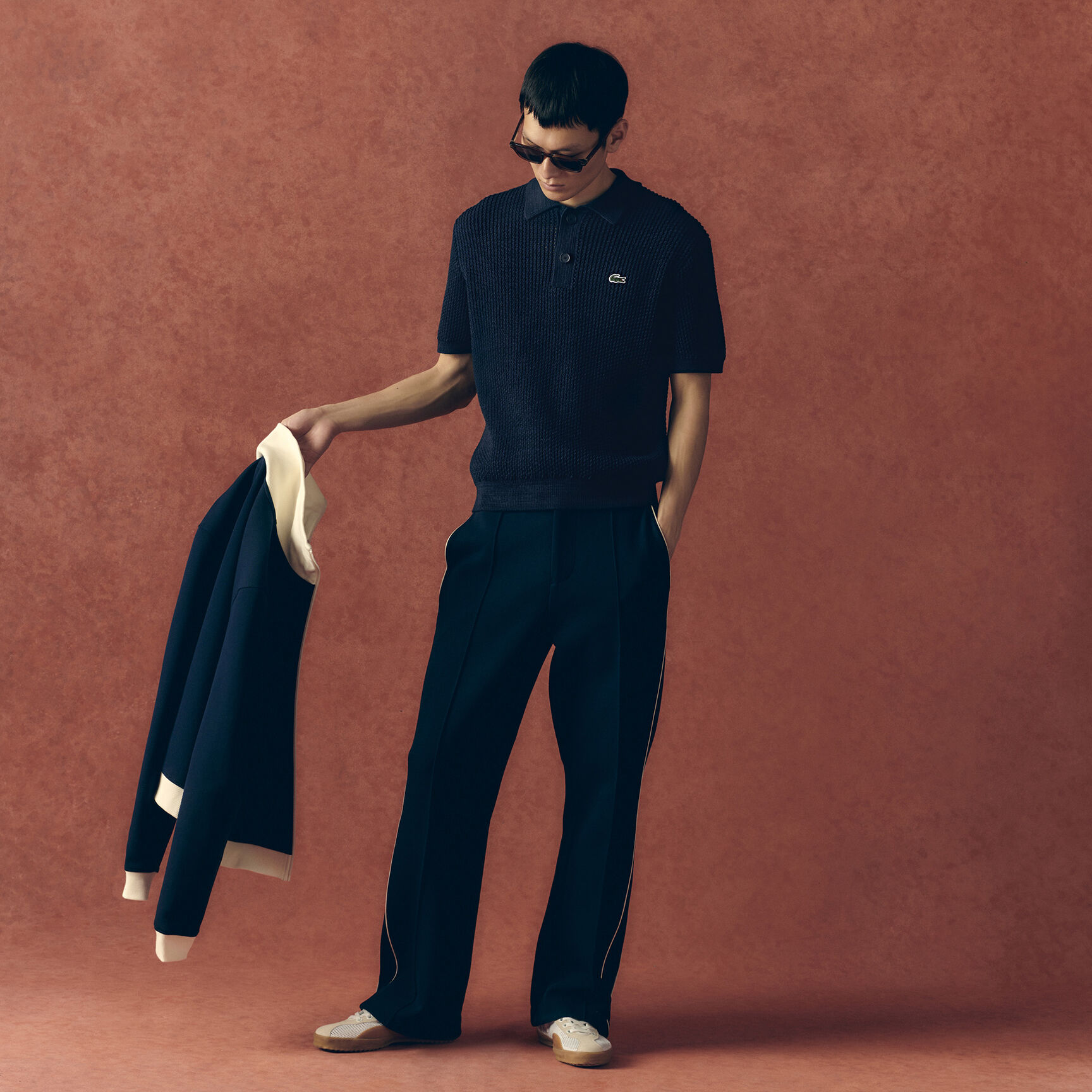 Short Sleeved Heavy Cotton Polo Sweater Short Sleeved Heavy Cotton Polo Sweater