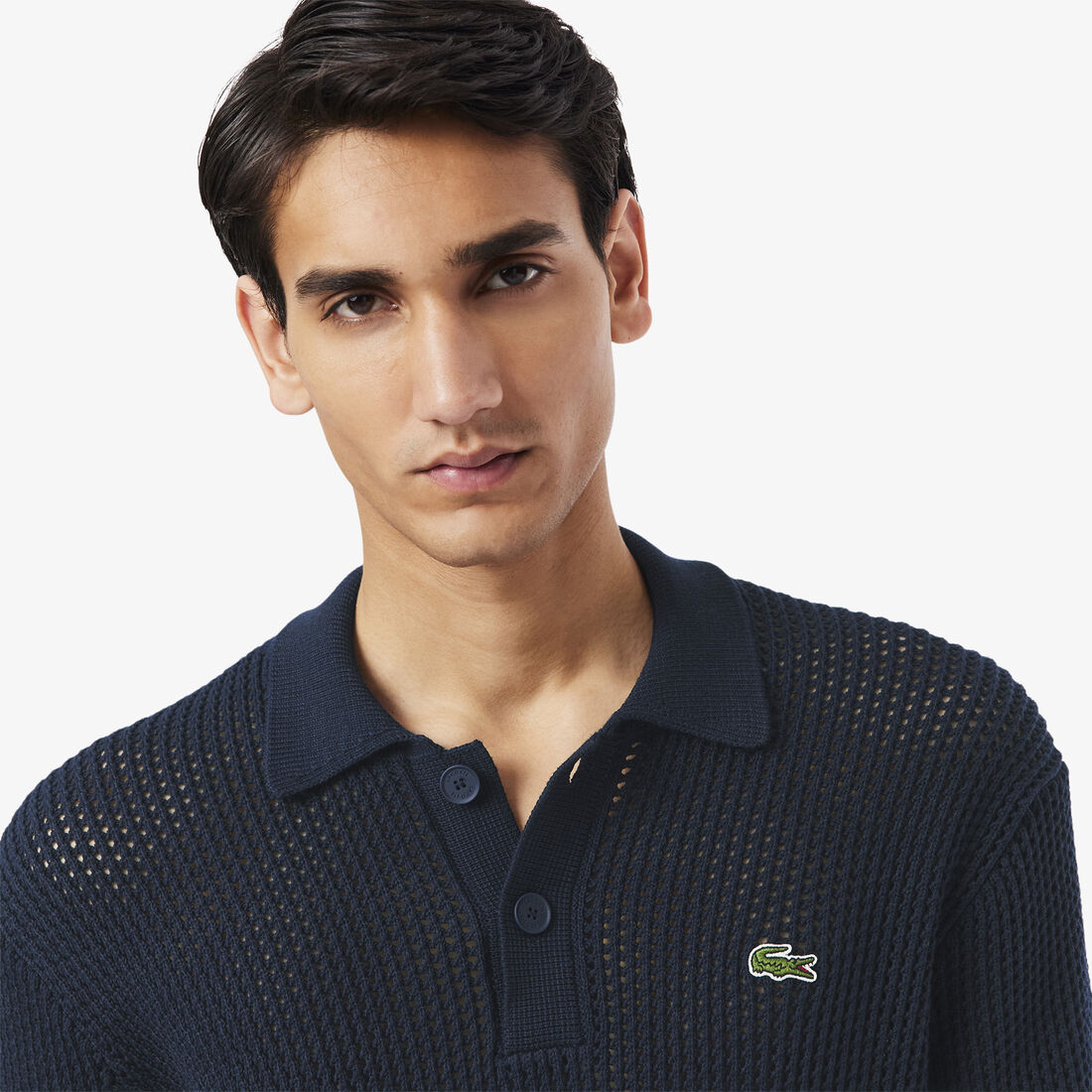 Short Sleeved Heavy Cotton Polo Sweater Short Sleeved Heavy Cotton Polo Sweater