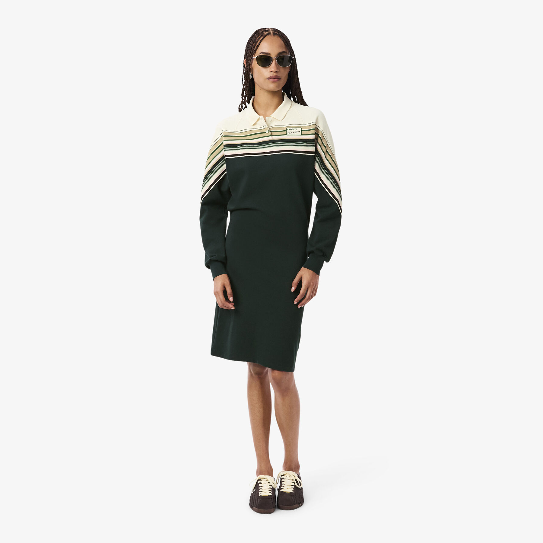 lacoste slim fit french made pique dress