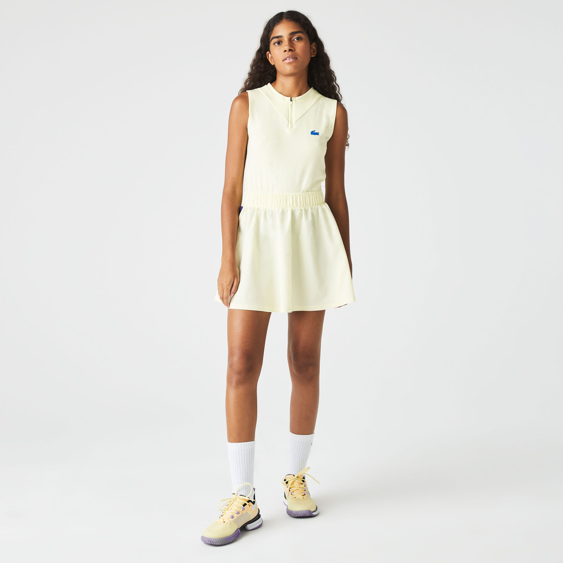women s lacoste sport built in shorty tennis dress