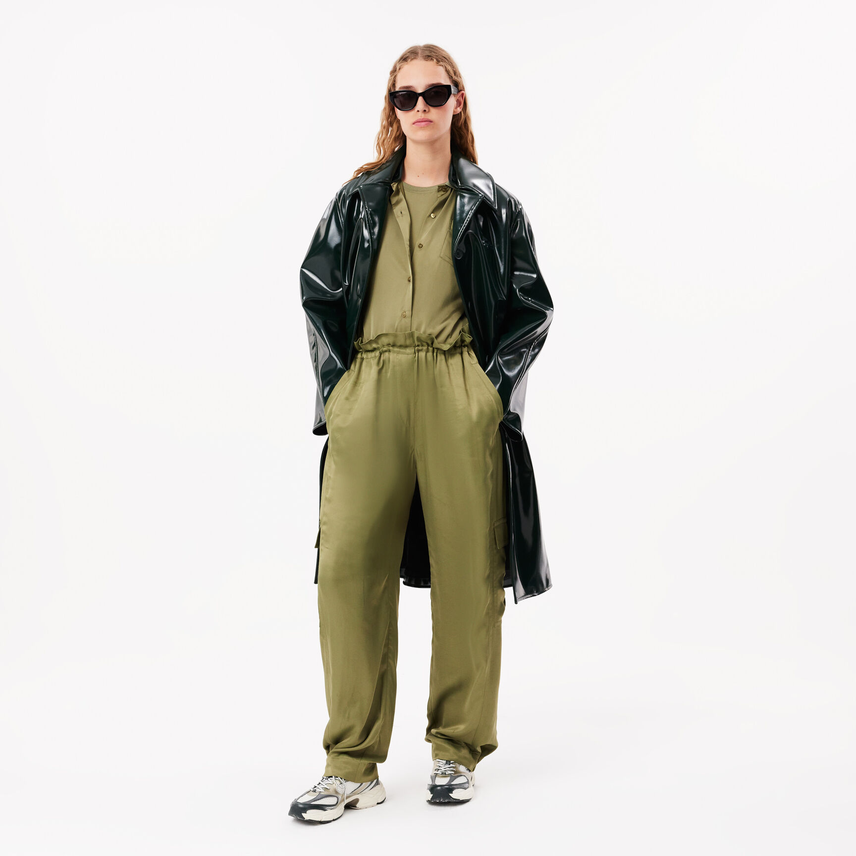 Fluid Ribbed Collar Shirt