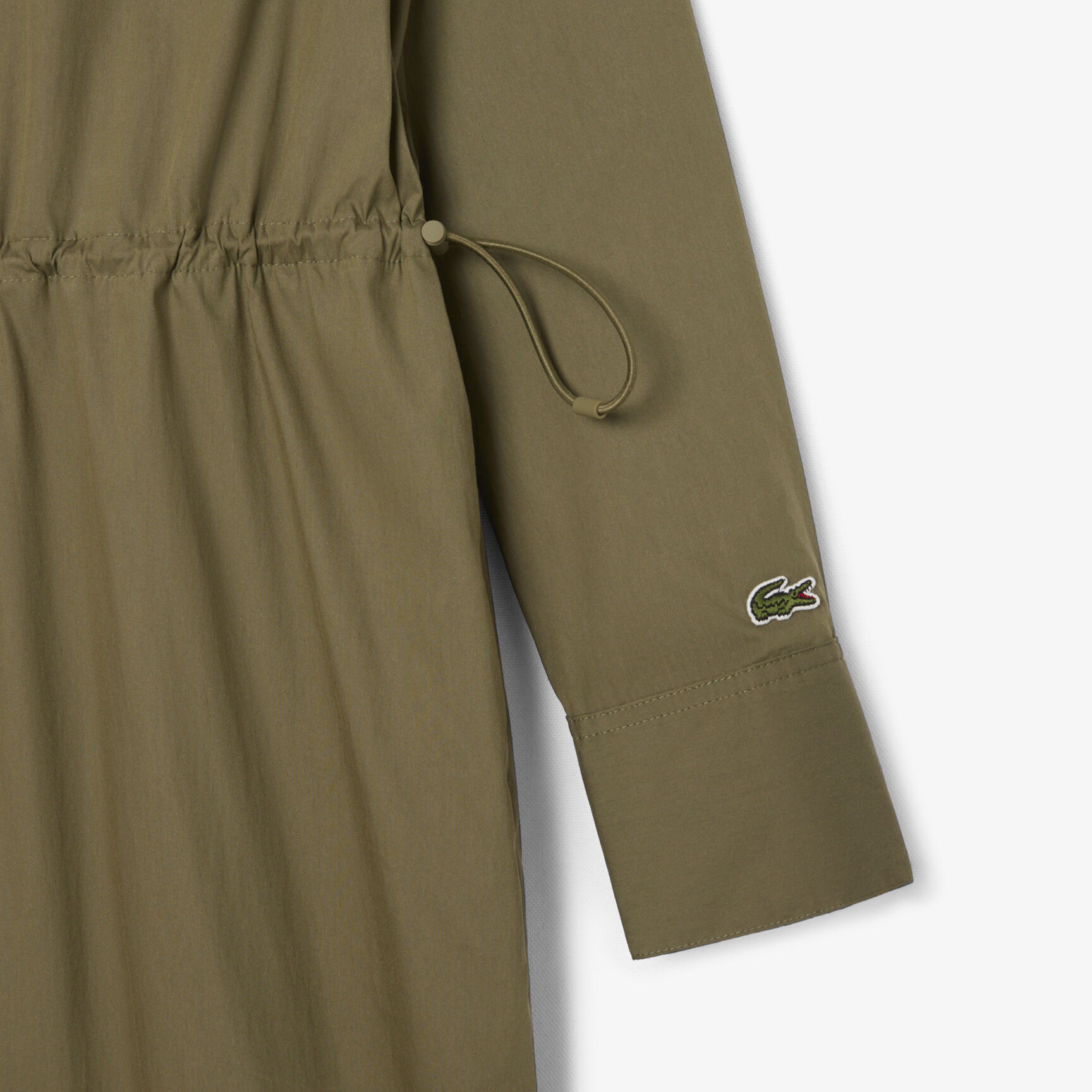 فستان قميص قطني كبير الحجم بسحاب أمامي فستان قميص قطني كبير الحجم بسحاب أمامي