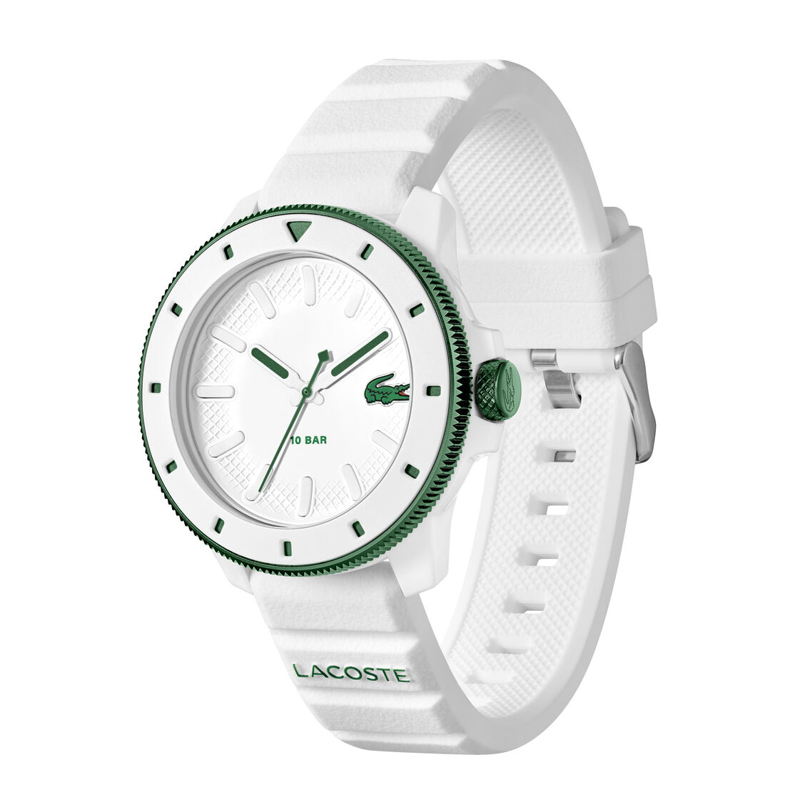 Three-Hand Silicone Strap Men's Watch lacoste three hand silicone strap men s watch