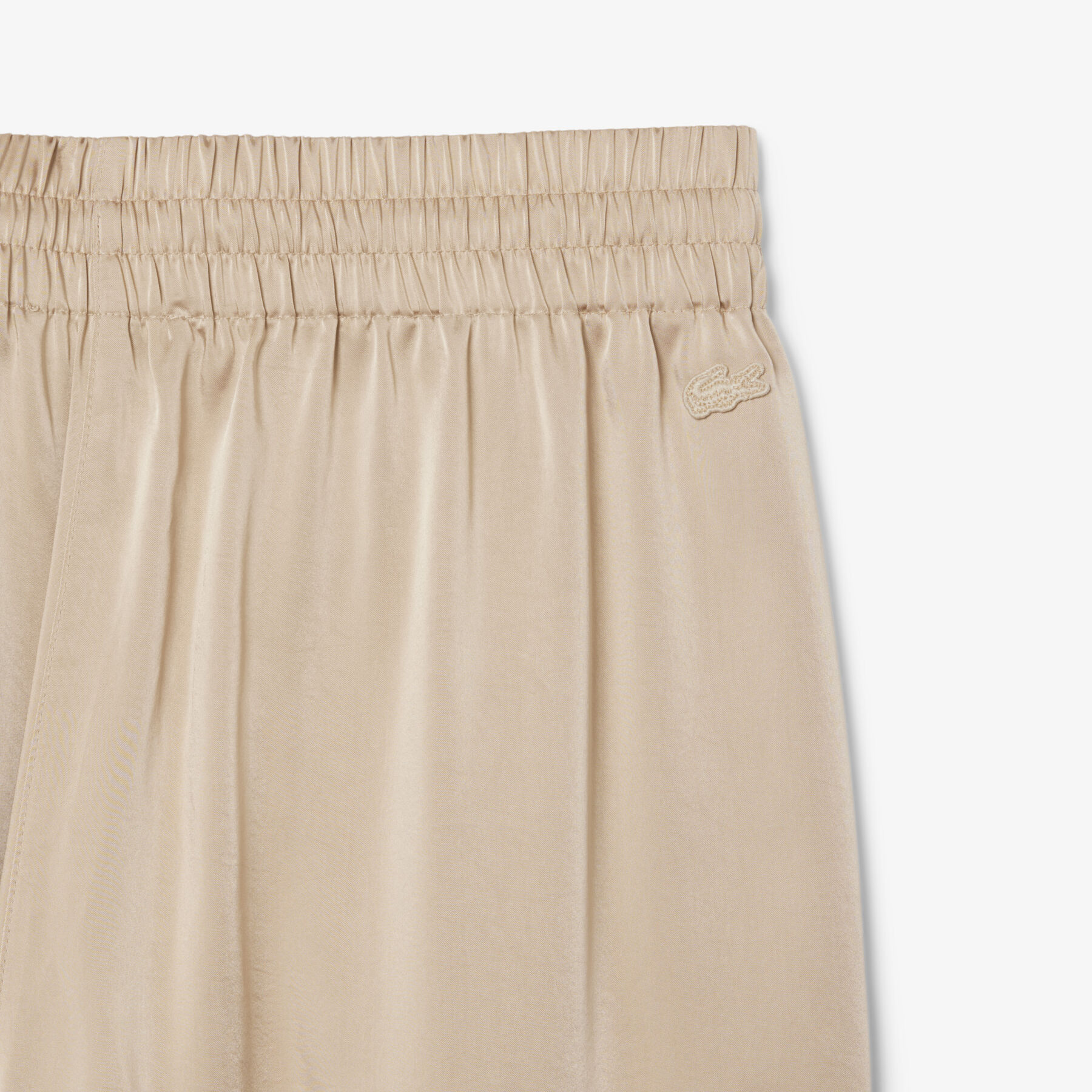 Oversized Elasticated Satin Pants lacoste oversized elasticated satin pants