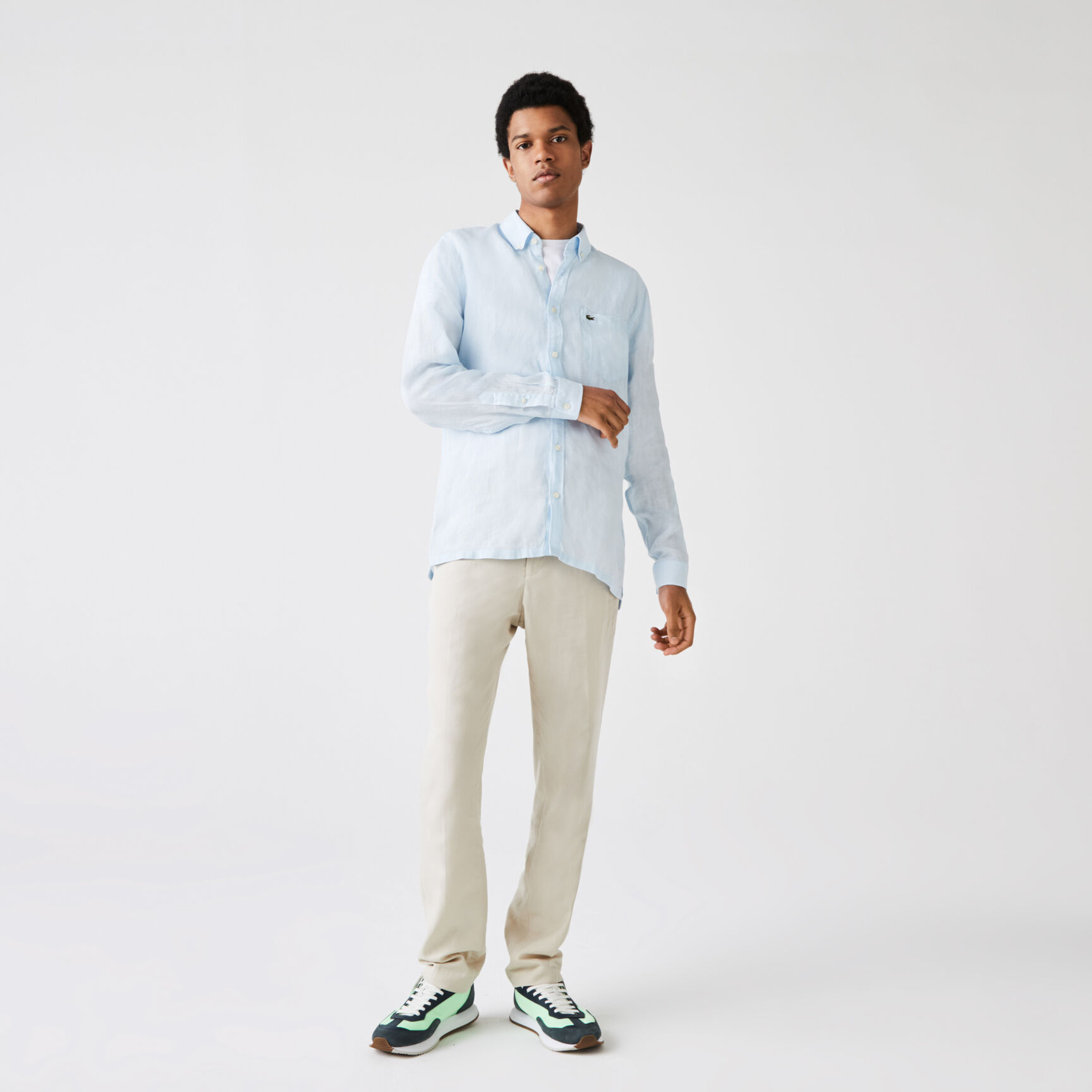 Men's Regular Fit Linen Shirt