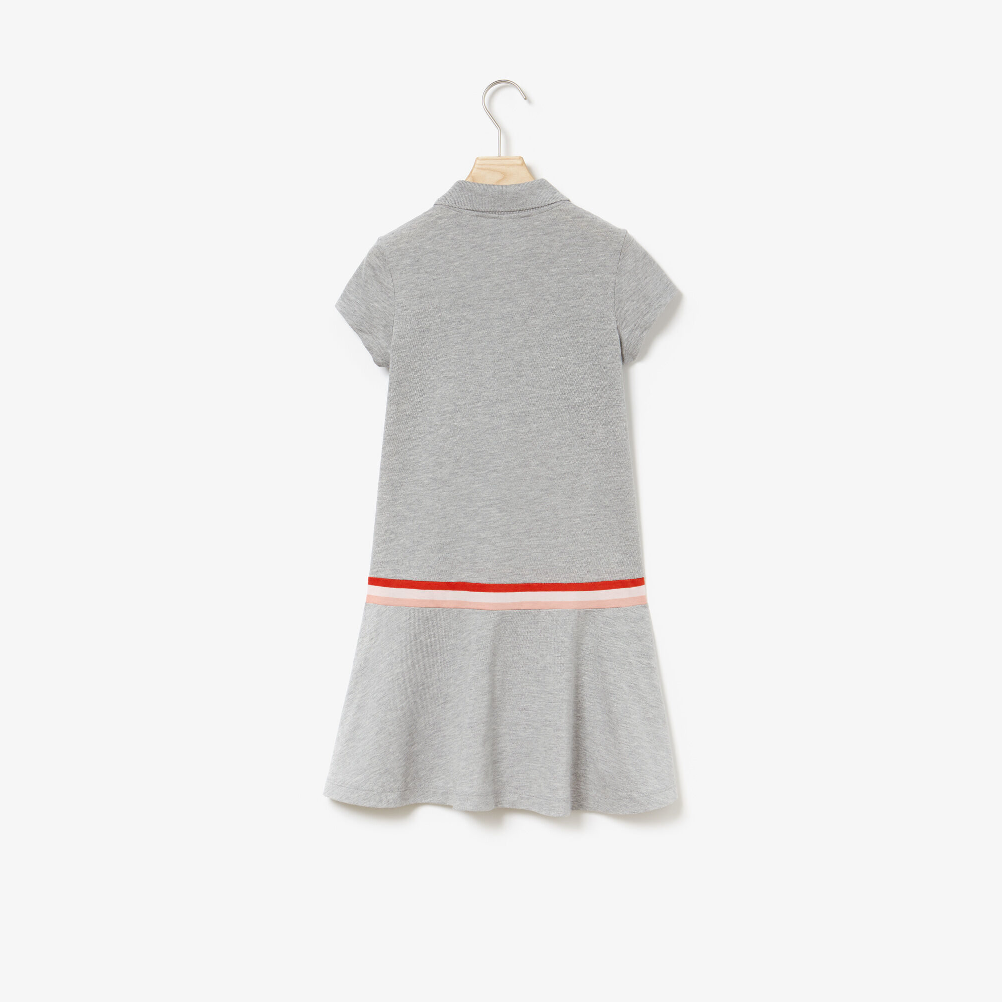 Girls' Pleated Cotton Petit Piqué Polo Dress