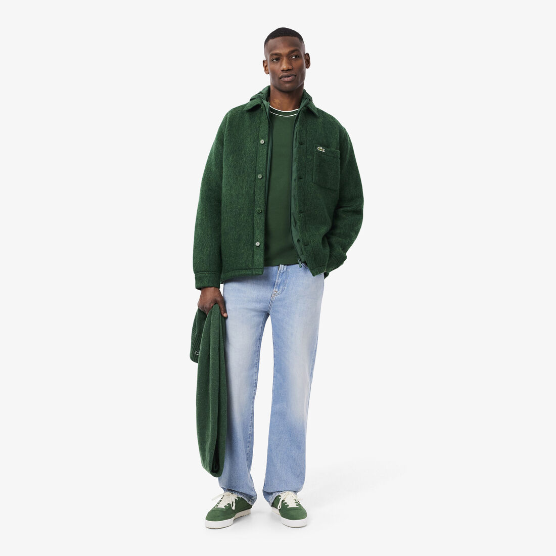 قميص خارجي من مزيج الصوف قميص خارجي من مزيج الصوف