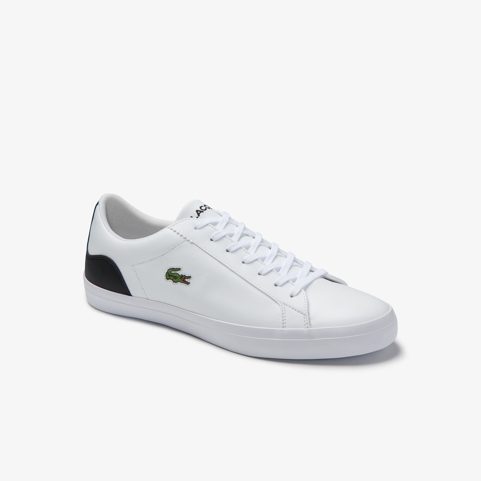 Buy Men s Lerond Textured Leather and Synthetic Trainers Lacoste SA