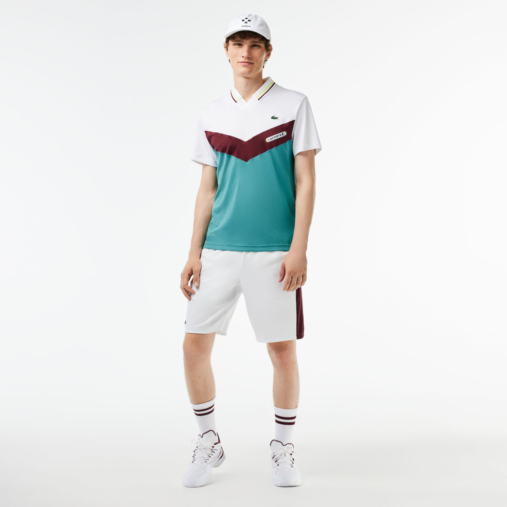 Slim Fit Lacoste Tennis x Daniil Medvedev Seamless Effect Polo Shirt Slim Fit Lacoste Tennis x Daniil Medvedev Seamless Effect Polo Shirt