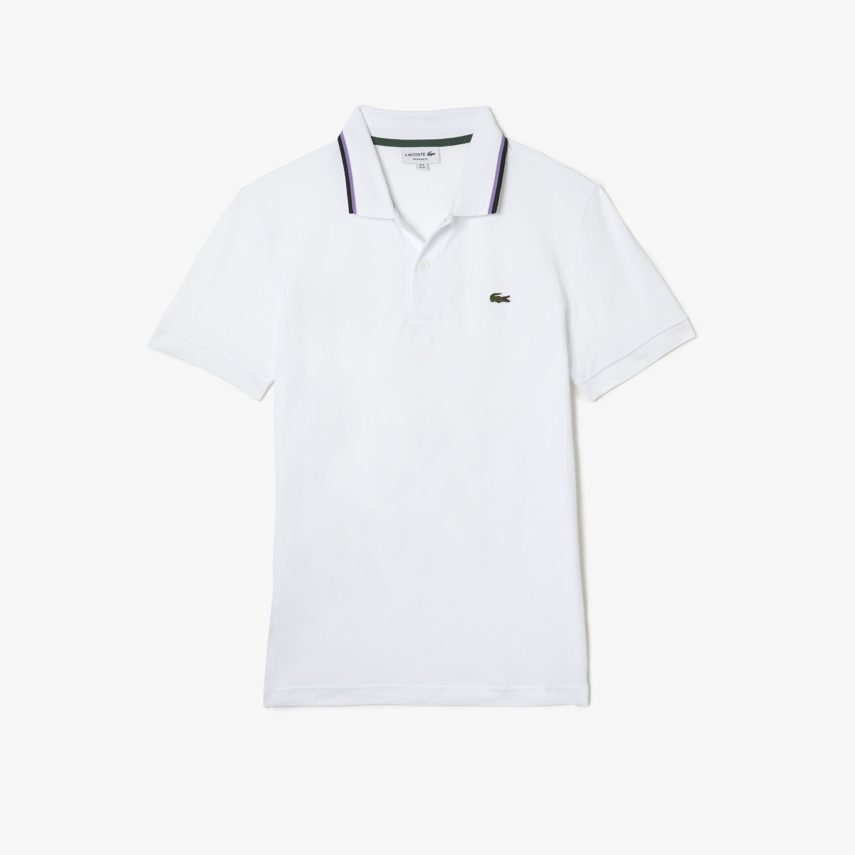 تيشيرت بولو لاكوست قطن بيكيه بيتي بياقة مخططة وقصة عادية للرجال تيشيرت بولو لاكوست قطن بيكيه بيتي بياقة مخططة وقصة عادية للرجال