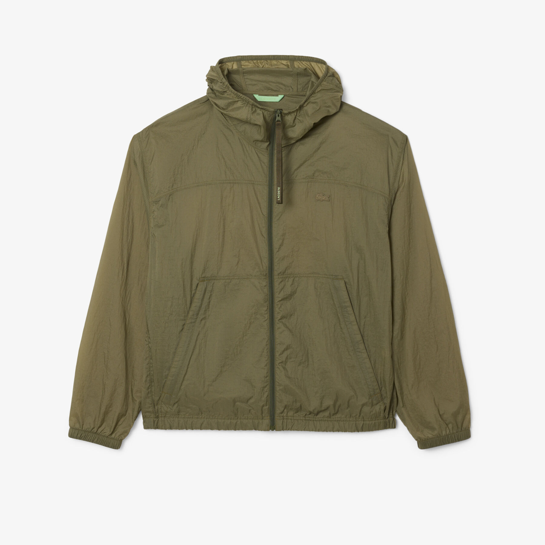 Water-Repellent Packable Nylon Jacket lacoste water repellent packable nylon jacket
