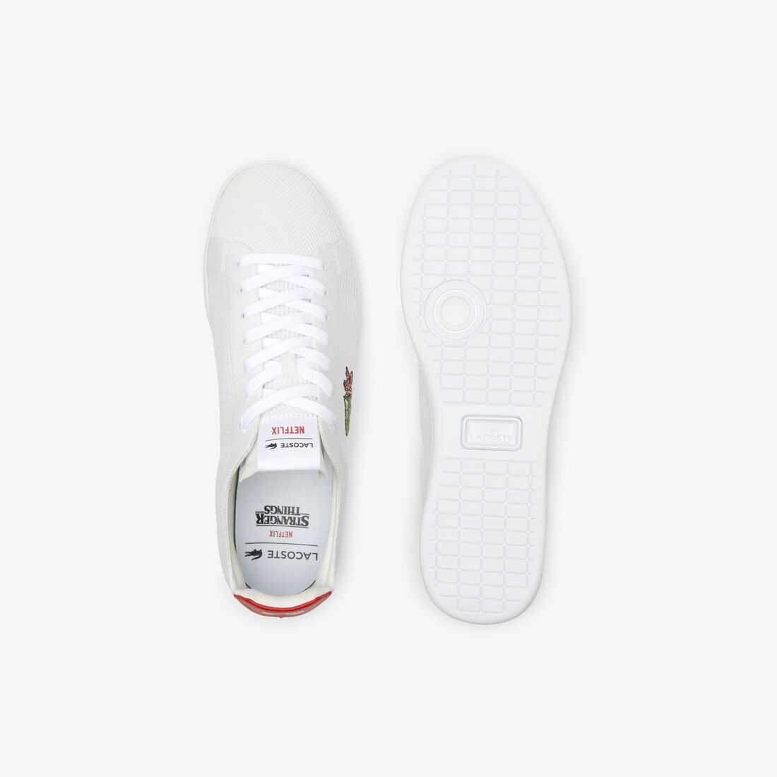 Men's Lacoste x Netflix Carnaby Pique Textile Trainers Men's Lacoste x Netflix Carnaby Pique Textile Trainers