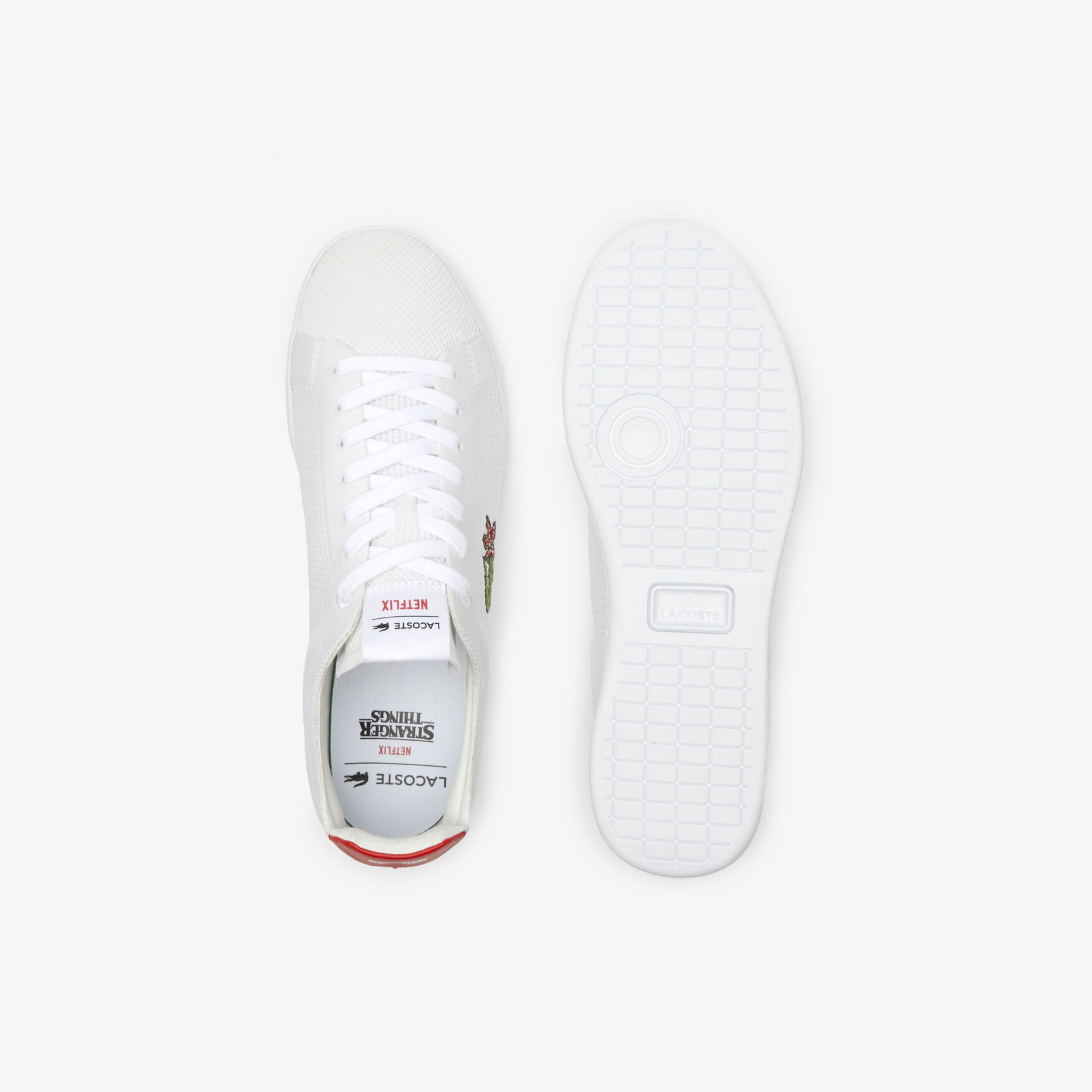 Men's Lacoste x Netflix Carnaby Pique Textile Trainers Men's Lacoste x Netflix Carnaby Pique Textile Trainers